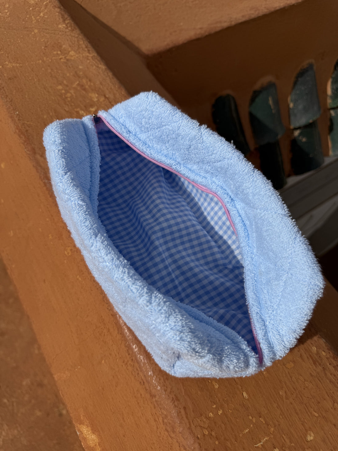 Trousse de toilette bleu ciel