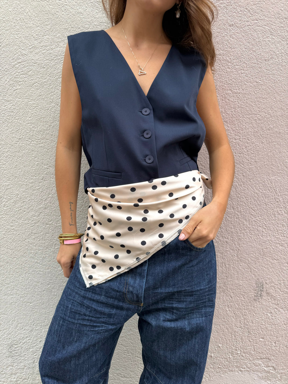 Foulard Victoire crème