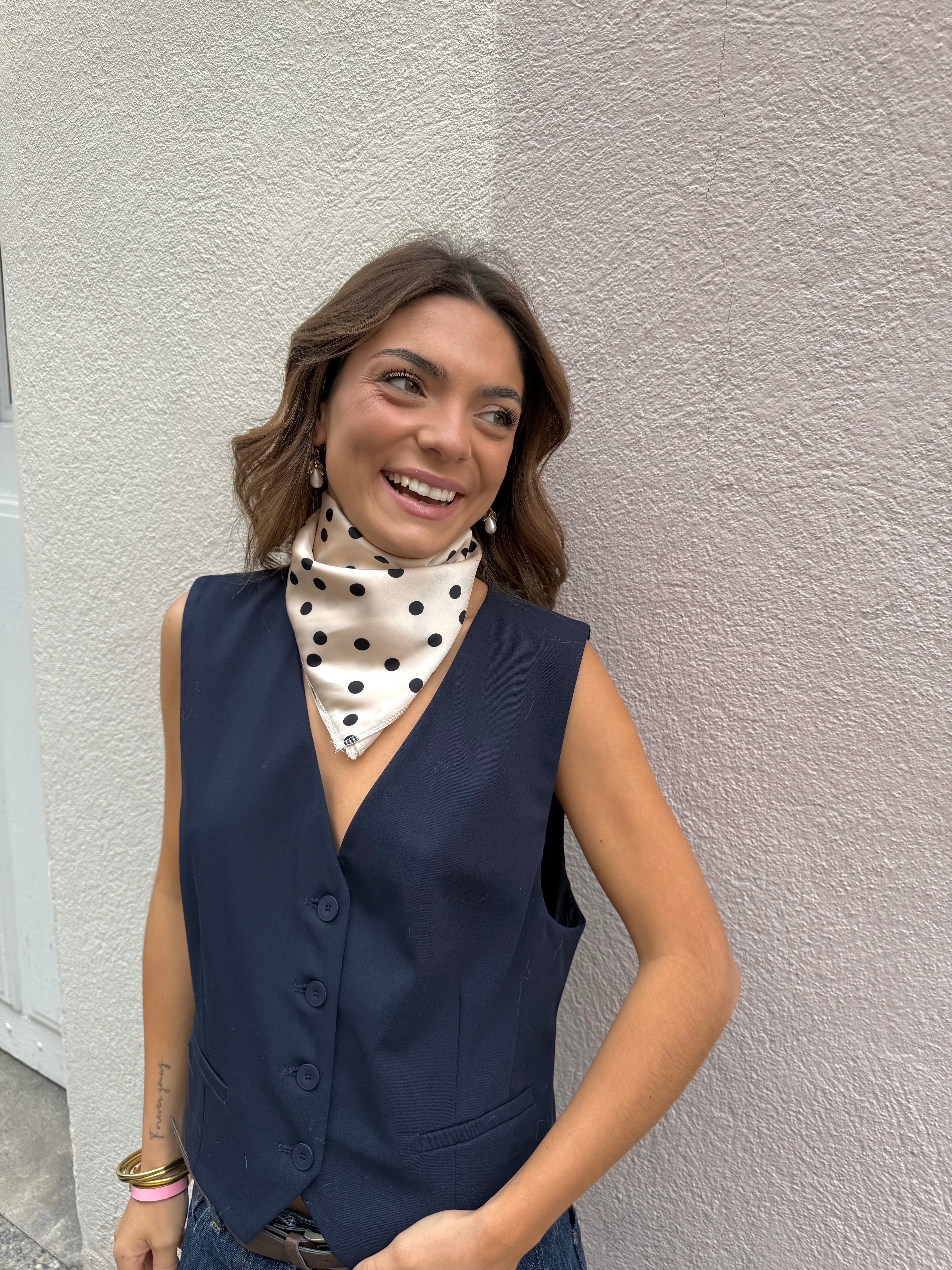 Foulard Victoire crème