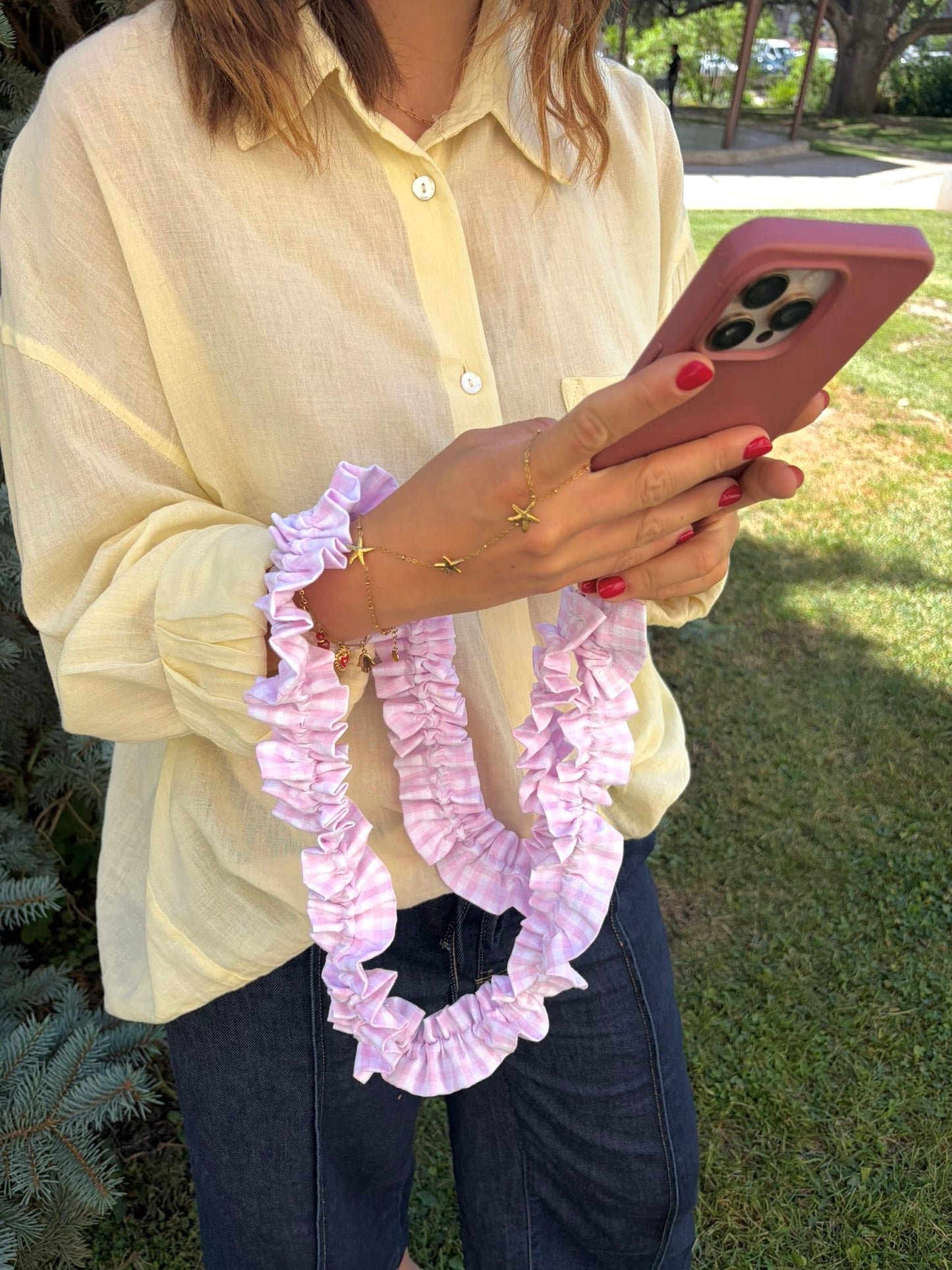 Cordon de téléphone Hortensia