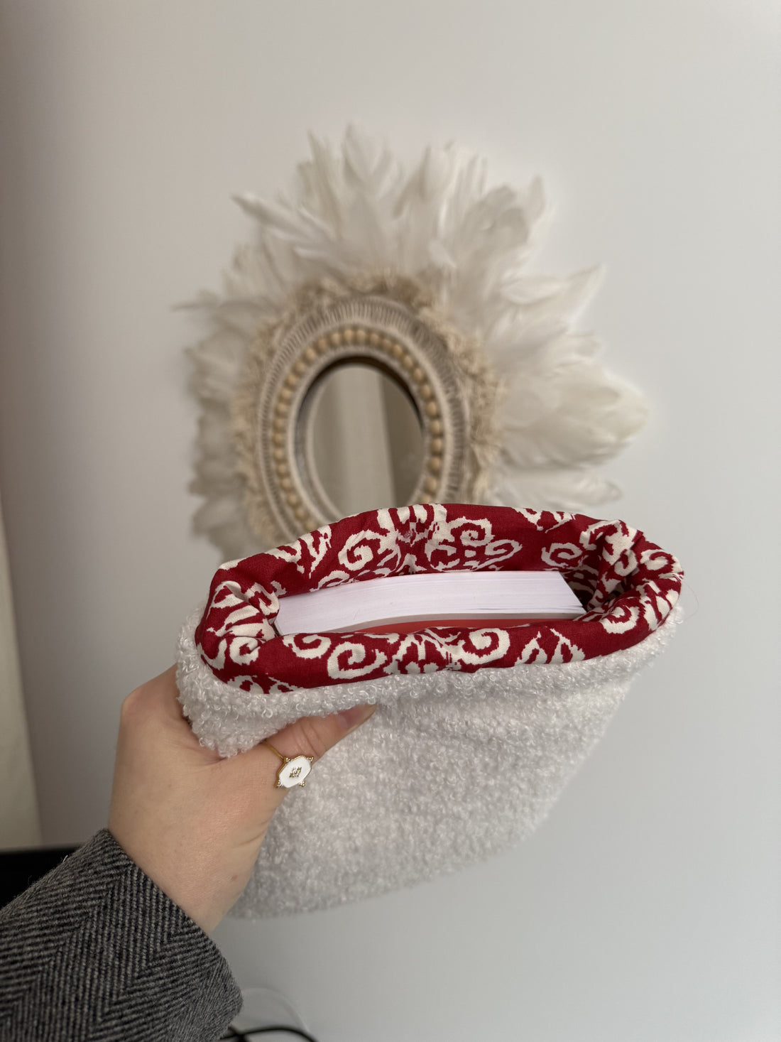 Pochette de livre bouclette