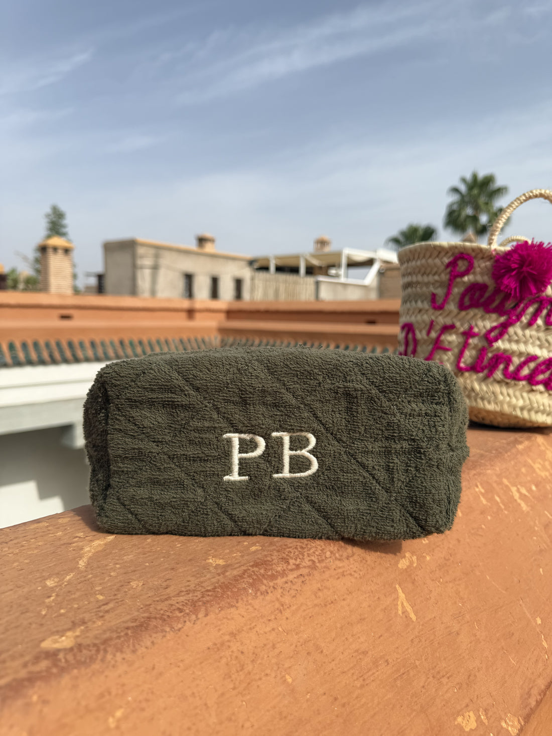 Trousse de toilette Kaki