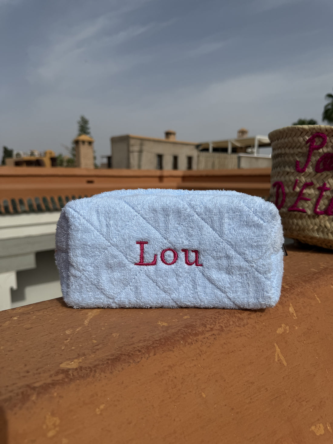 Trousse de toilette bleu ciel