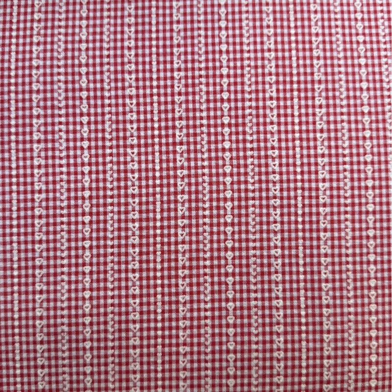 Housse d'ordinateur coeur de vichy - motif