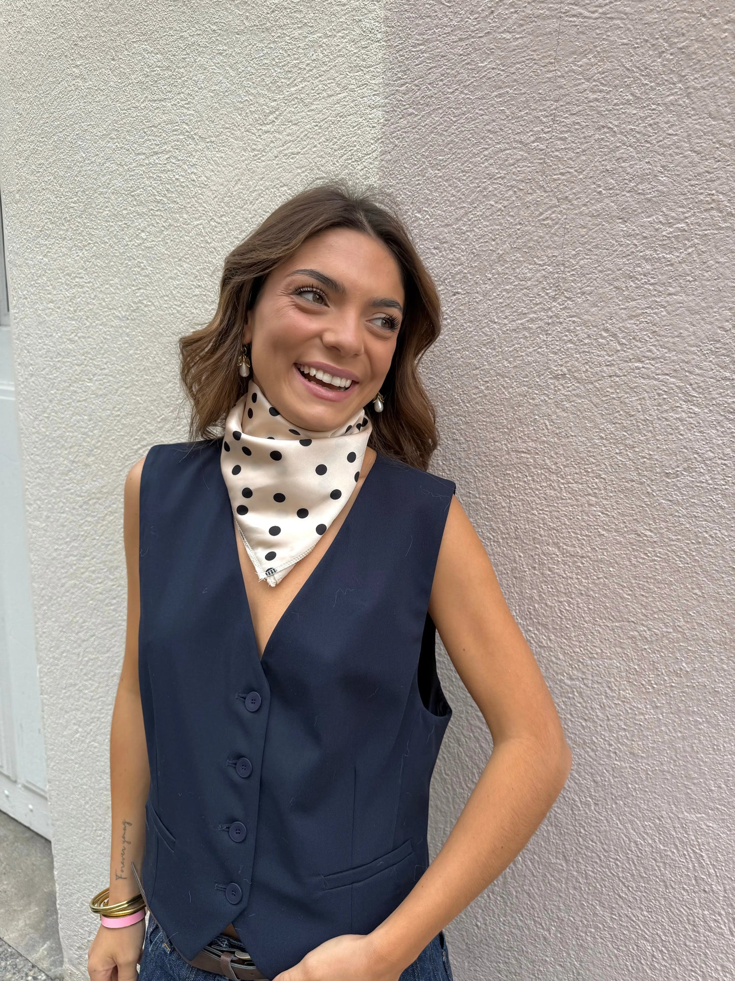 Foulard Victoire crème