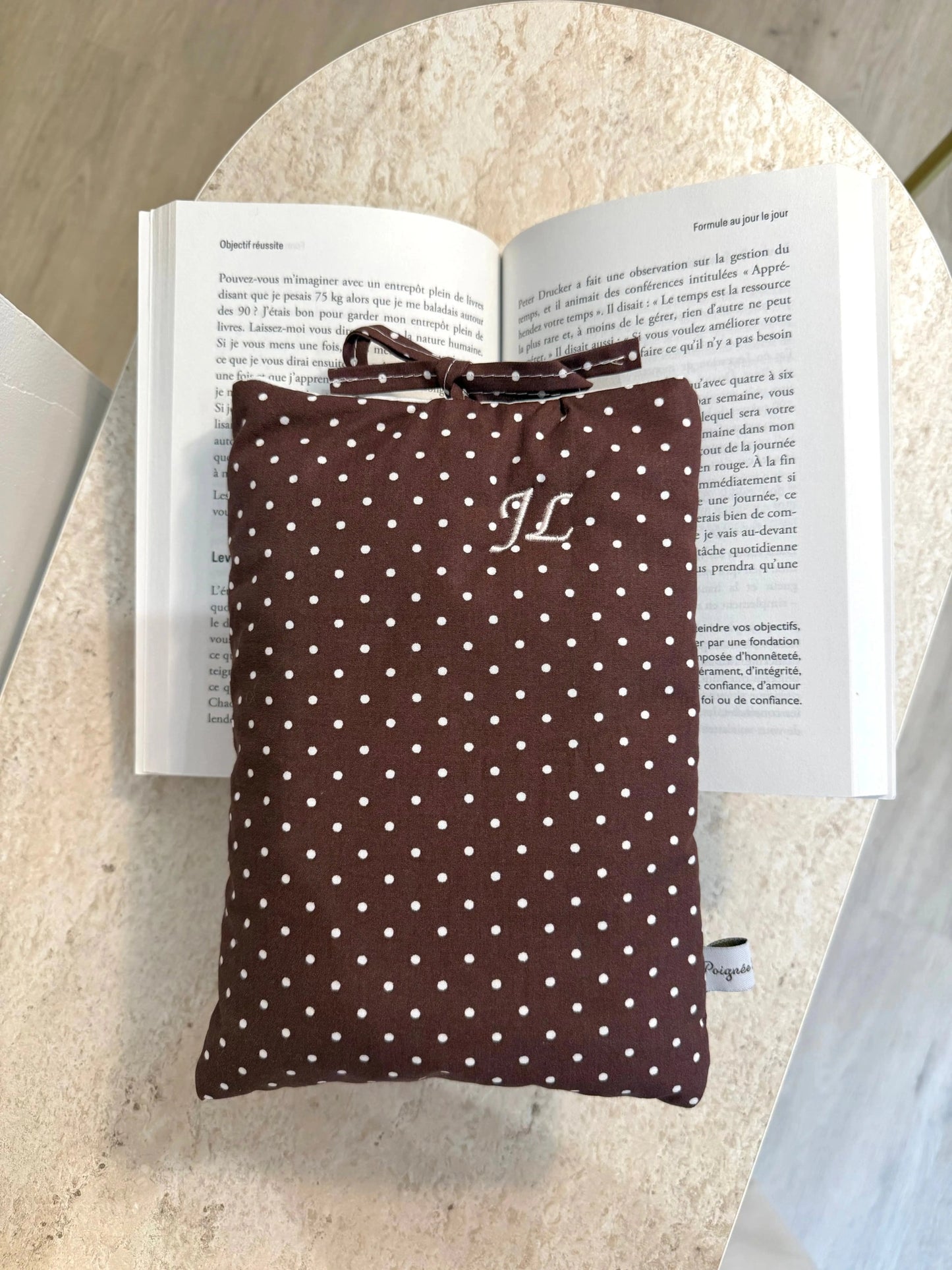 Pochette de livre Chocolat vanillé