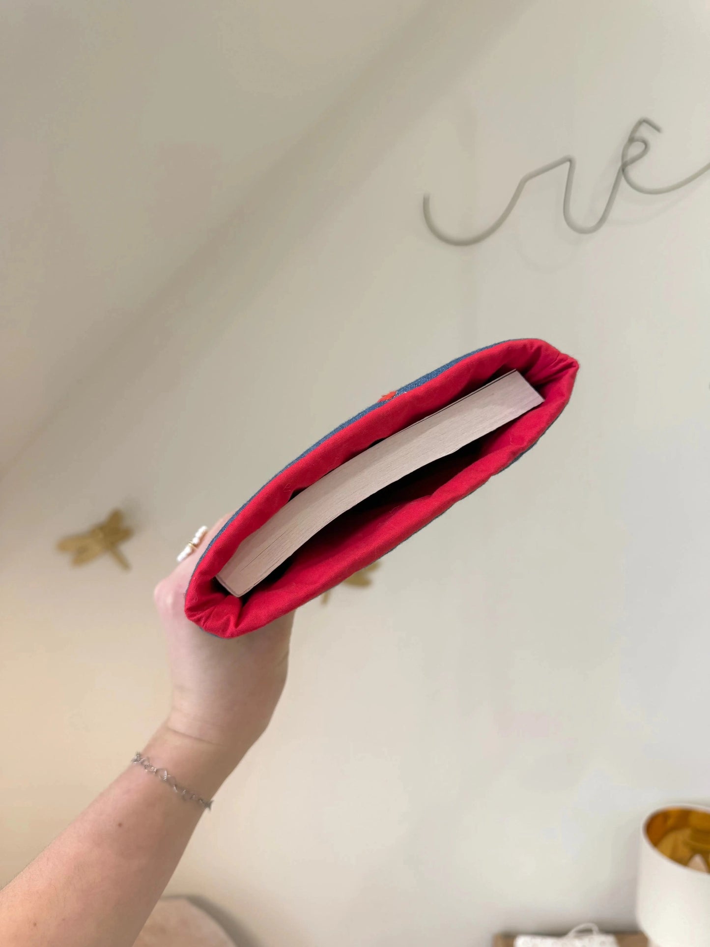 Pochette de livre Denim & Coeurs