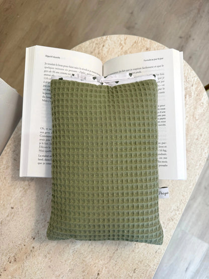 Pochette de livre Nid d'été kaki